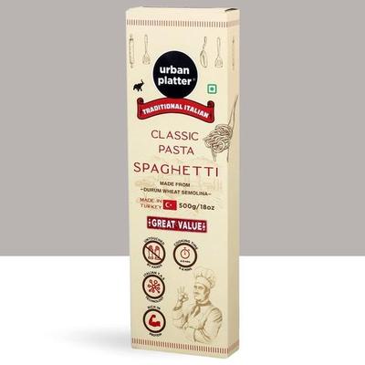 Urban Platter Traditional Italian Classic Spaghetti Pasta, 500g [Durum Wheat Semolina]