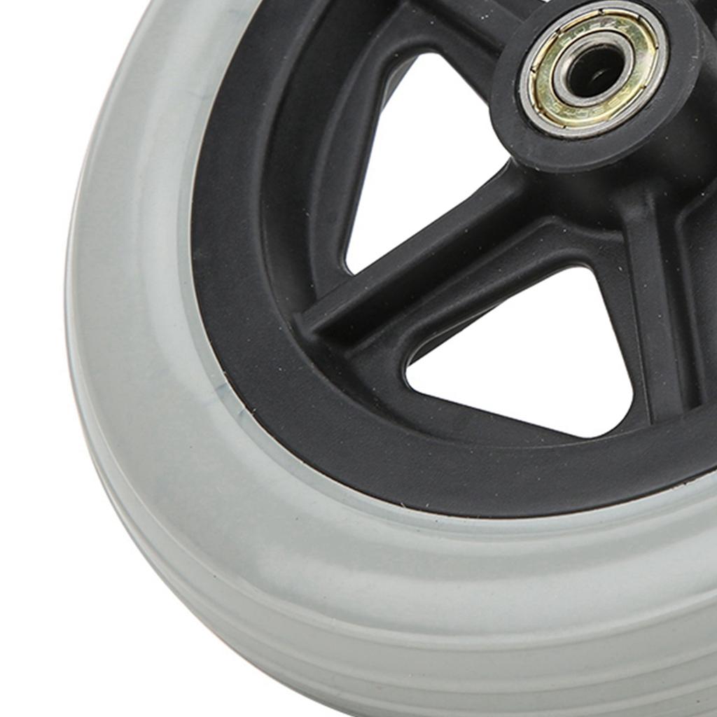7 Inch Wheelchair Front Wheel Disabled Walk Chair Wheelchair Rubber Wheel