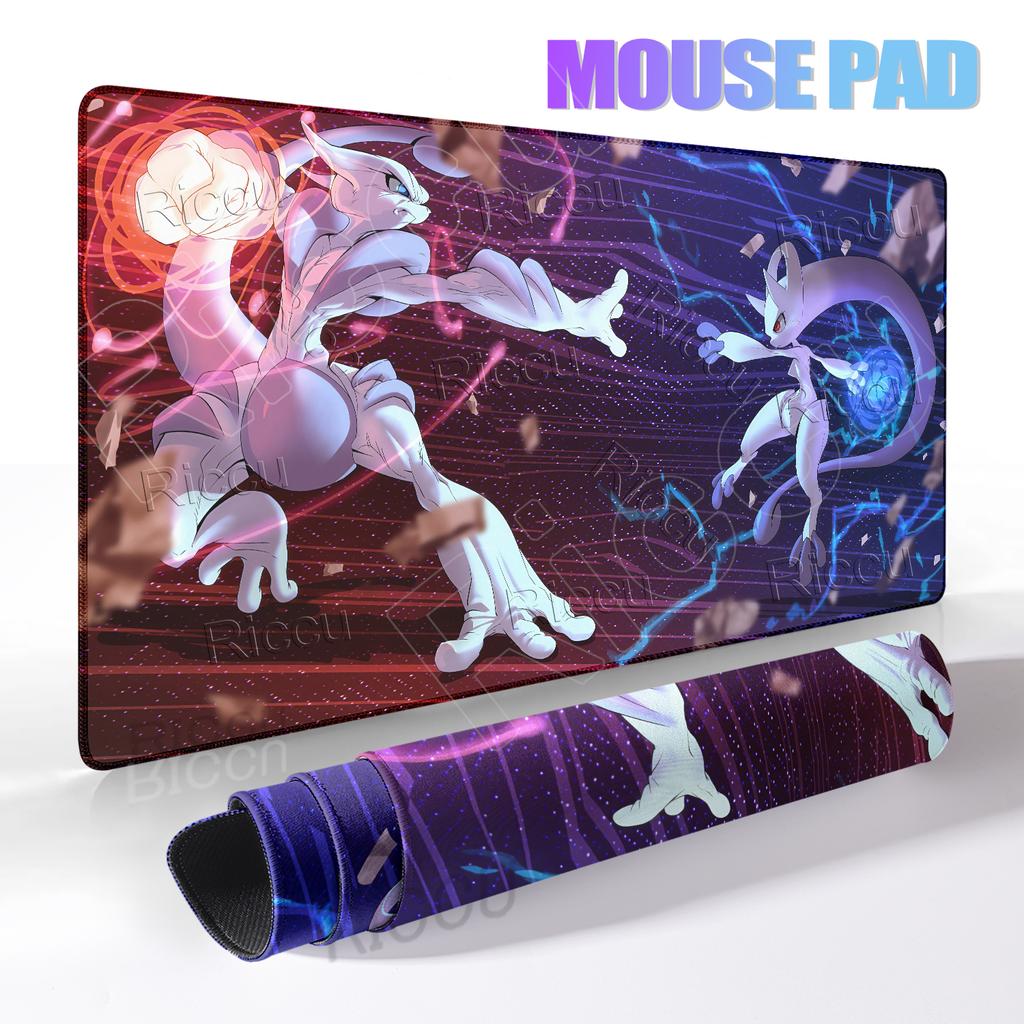 Mewtwo Large Mouse Pad Gamer pokemon Keyboard Desk Mat XXL Carpet Rubber Tapis Souris PC Accessories Mousepad Gaming accessories