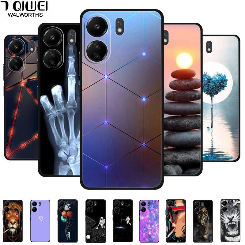 For Xiaomi Poco X7 Pro 5G Luxury Animal Case Soft Silicone TPU 6.67"Phone Back Cover for Poco X7Pro 5GShockproof Protective Capa