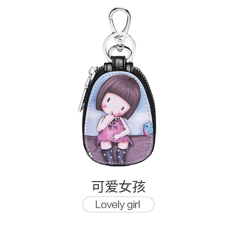 

Сумка для ключей женская новая многофункциональная модная мультяшная сумка на молнии с подвеской на пояс GM