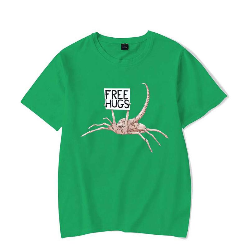 Free Hugs Funny Facehugger Aliens T-Shirt Harajuku T Shirt Comfortable Hip Hop Design Top T-Shirts