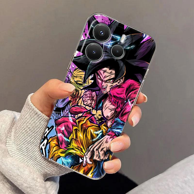 Cool DragonBalls Z Art Anime Case For Xiaomi Redmi Note 15 14 13 12 11 Pro Plus Cover For Redmi 15C 15 14C 13C Clear Phone Cases
