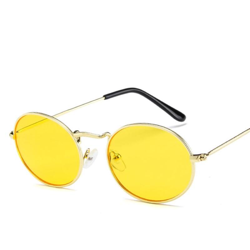 Retro Oval Sunglasses Men'S Brand Designer  Fashion Vintage Sun Glasses Women  Female Shades Glasses Uv400