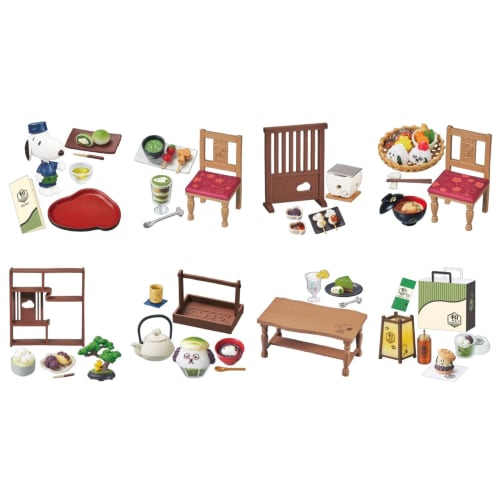 Re-Ment Peanuts Japanese Cafe Snoopy 1 Box Approx. H115 x W70 x D50mm Made of PVC & ABS