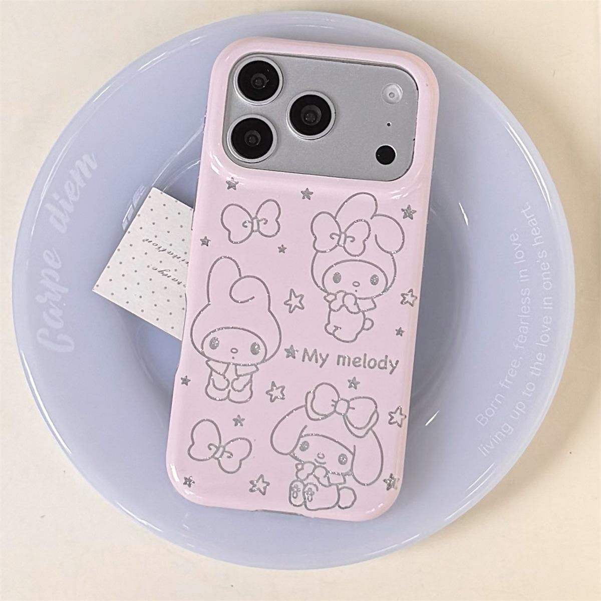 

Cartoon Double-Layer Melody iPhone 14/13 Pro Max Anti-Drop Case iPhone 17
