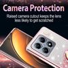 KADEM Pouzdro pro Xiaomi 15T s kroužkem a stojánkem, TPU, Květiny, Kryt telefonu, Gradientní třpytky