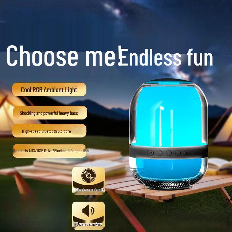 Portable Bluetooth Speaker - High-Quality Sound with Super Bass, Large Volume, Ideal for Home and Outdoor Use, Mini M9