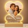 Custom Acrylic LED Night Light Personalized Photo Text Engagement Anniversary Gift for Couples Lovers Romantic Home Decor
