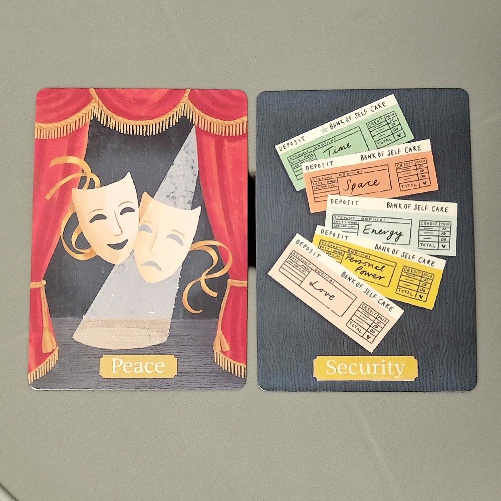 52Pcs Joyful and Whimsical Illustrated Cards Self-care Wisdom Card Deck Board Game