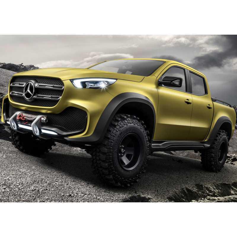 Cool Ford & Mercedes Pickup Truck Poster - Bedroom, Bar & Dealership Wall Art with Frame & Free Shipping