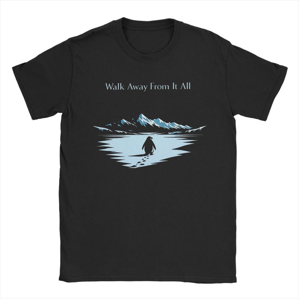 Nihilist Penguin Mens T Shirt Vintage Tees Short Sleeve Round Neck TShirt Cotton 4XL 5XL 6XL Clothes