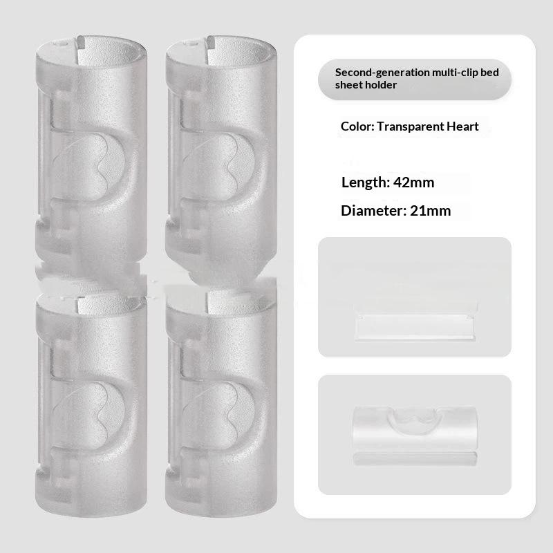 Bed Sheet Clips Heavy Duty Slip Resistant Plastic Fasteners Portable Quilt Grippers for Renters Bedding Fix