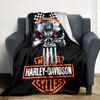 1pc Harley-Davidson Blanket, Gift, for Men and Women, Soft Blanket, Good for Sofa Bed Couch Travel, Lightweight Flannel Blanket