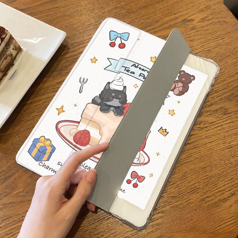 Für iPad Pro2024 Hülle Niedliches Bärenmuster iPad Smart TPU Hülle für iPad Air4 Air5 Air6 Pro11 Pro12.9 2022 2018 mini6/5/4 mit Bleistifthalter