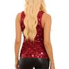 Women's Fashionable Casual Versatile Sequined Sleeveless Top