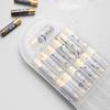 Semi-translucent Hard Battery Organizer Plastic Battery Button Cell Holder  Lithium Battery
