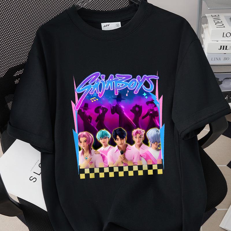 Kpop Korean Wave Witch Hunt Printed Short Sleeved T-shirt