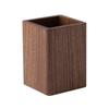 Simple Hickory Wood Pen Holder Desktop Storage Makeup Brush Organizer  Office/School Supplies