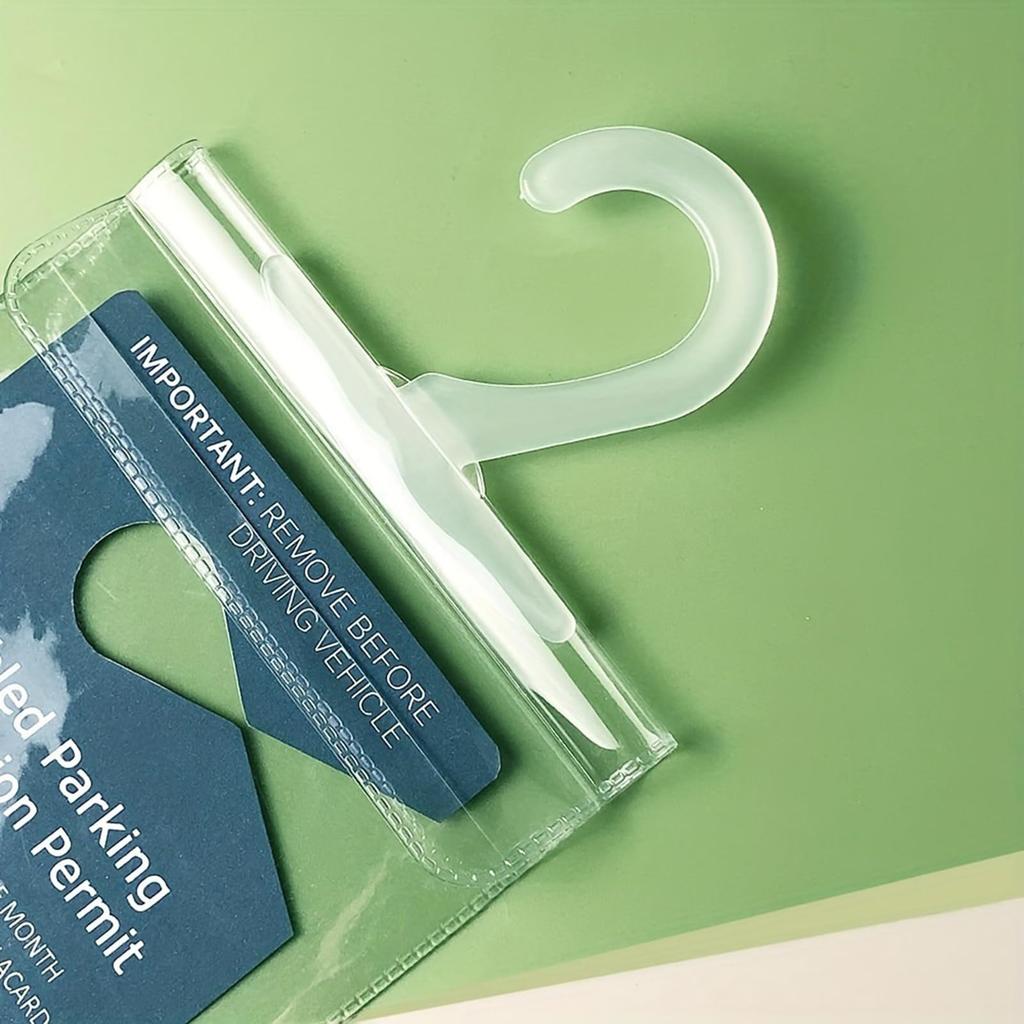 Disabled Parking Permit Holder - Parking Permit Protector Sign Retention Tool | Protective Cover for Rearview Mirror Car Accessories