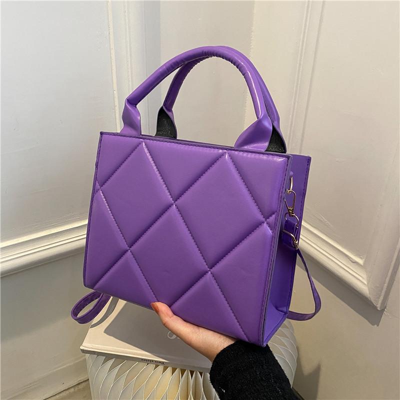 Jednobarevná dámská taška Crossbody taška na jedno rameno Módní dámská taška