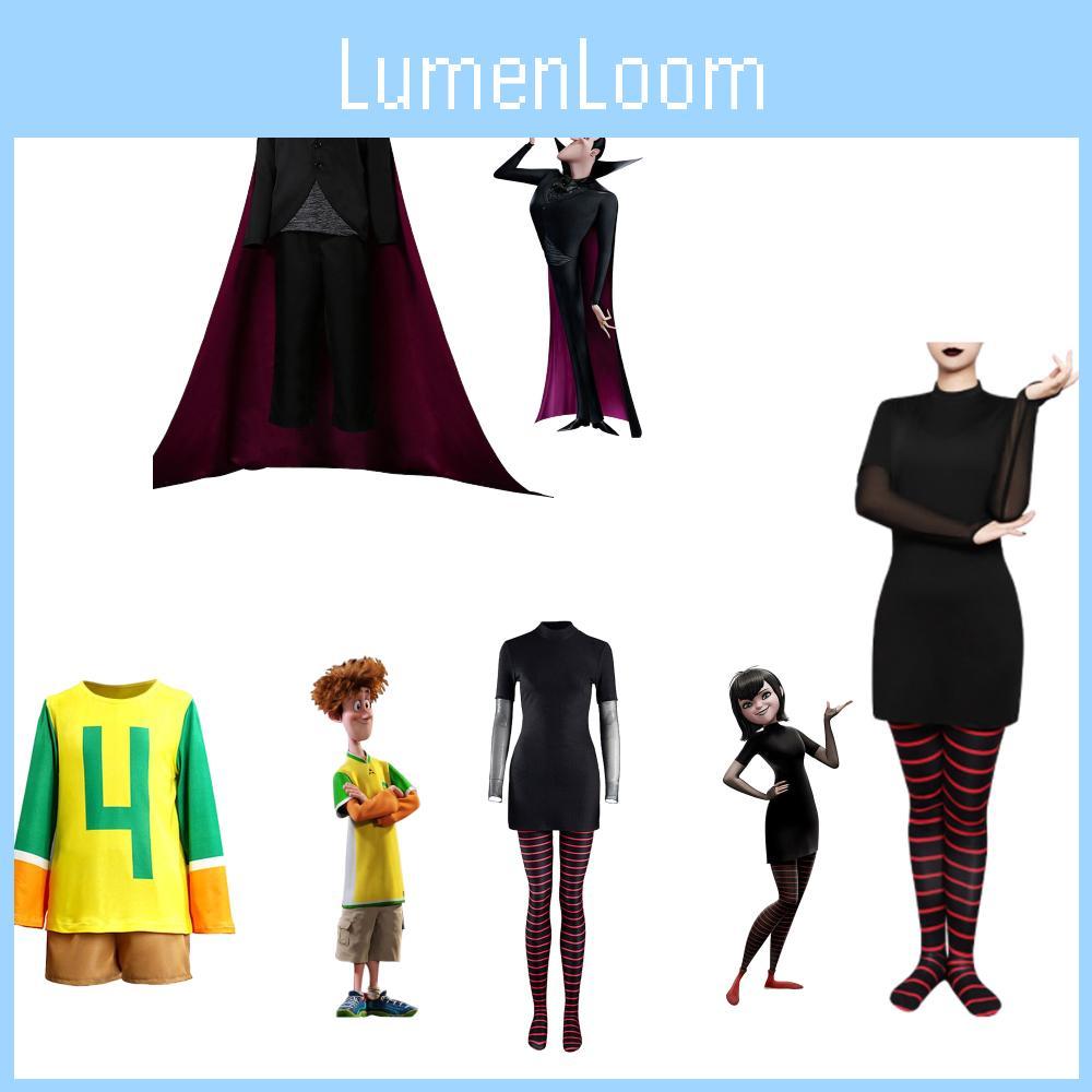 Hotel Transylvania Draculaura Mavis Jonathan Vampire Xmas Party Cosplay Costume