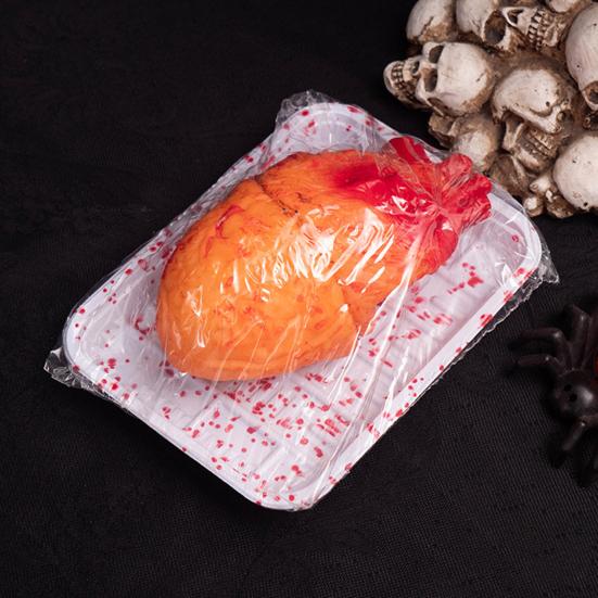 Realistic Fake Body Organ Prop Creepy Model for Horror Theme Human Heart Brain Events Haunted