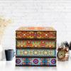 Classic Mandala Diamond Painting Jewelry Box DIY Special Shaped Drill Wood Case
