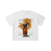 260 GSM Double Yarn 32 Count 100% Cotton Dragon Ball V59 Goku SSJ3 Print Unisex Heavy Cotton T Shirt