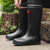 Men's High-Top Waterproof Non-Slip Rain Boots with Drawstring Long Tube Style