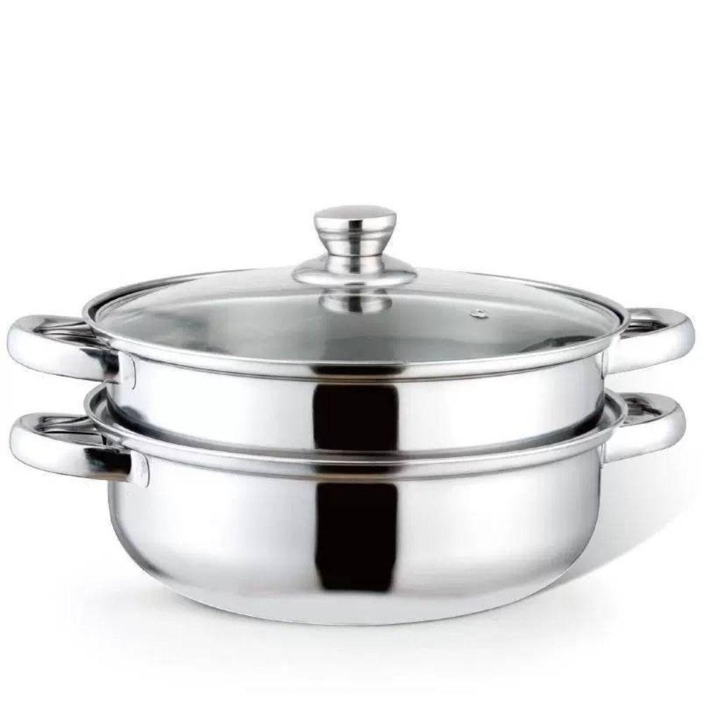 Thickened Steamer Pot Stainless Steel Cooking Pot Durable Noodles Pot  Kitchen Cookware
