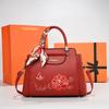Artful Chinese Style Embroidered Pu Crossbody Bag For Daily Use Gift For Mom