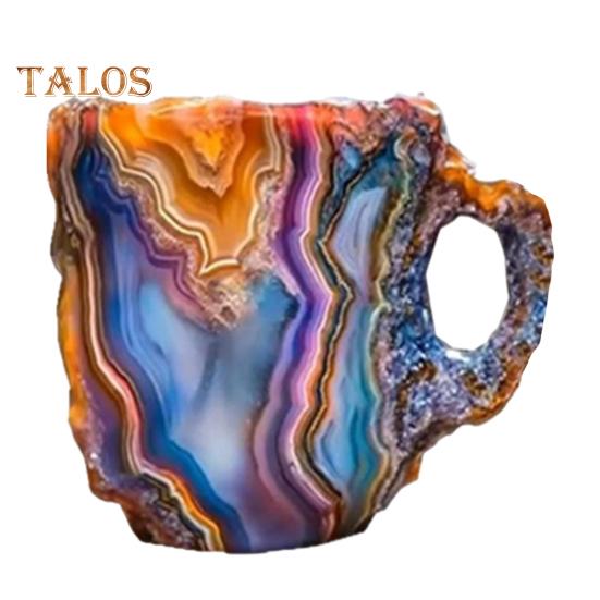 

Кофейные кружки, искусственный хрусталь, минеральная кофейная кружка, 11 унций, смоляная чайная кружка для домашнего офиса, термокружка для питья из искусственного хрусталя, подарок для любителей кофе разноцветный