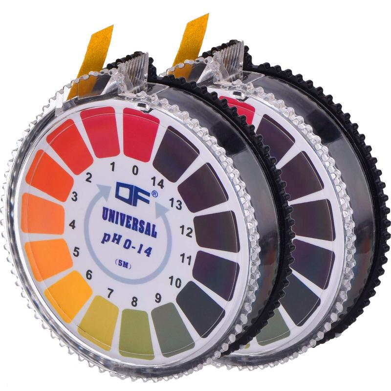 

Универсальный рулон тест-полосок pH, полный диапазон pH 0–14, 2 рулона, 5 м/рулон