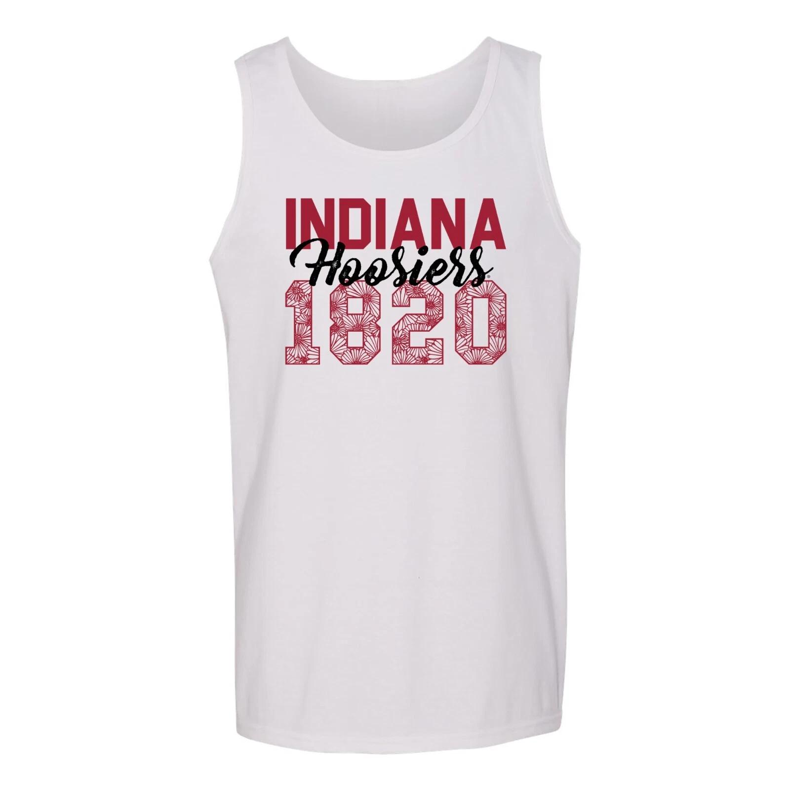 Indiana Hoosiers Flower Power Tank Top - White 2XL