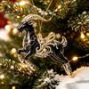 Multiuse Decorative Ornaments for Weddings Black Goat Christmas Tree Hanging Ornament, 2D Acrylic Festive Atmosphere Decoration Bars Pendant,