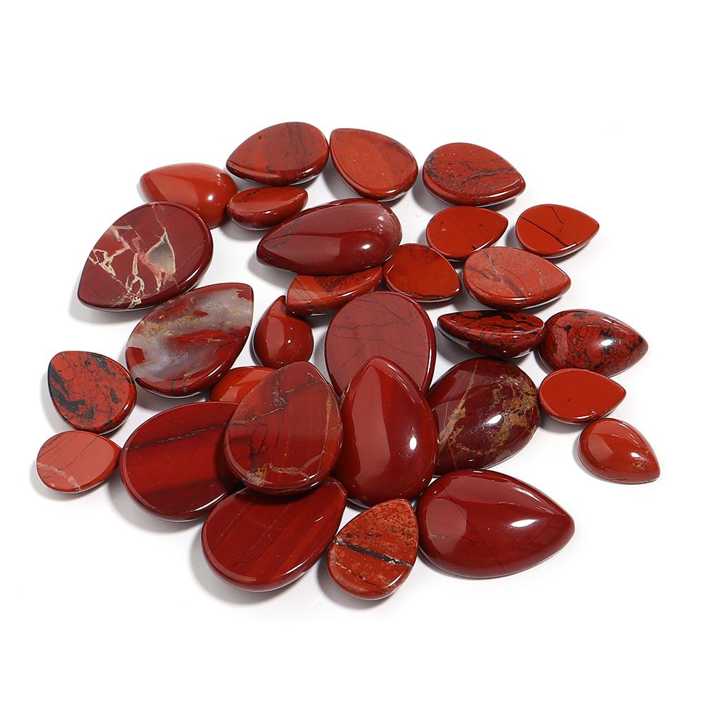 LOULEUR WaterDrop Natural Stone Cabochon For Jewelry Making Tiger Eye Amethyst Lapis Lazuli Agate Stone Beads for Handwork