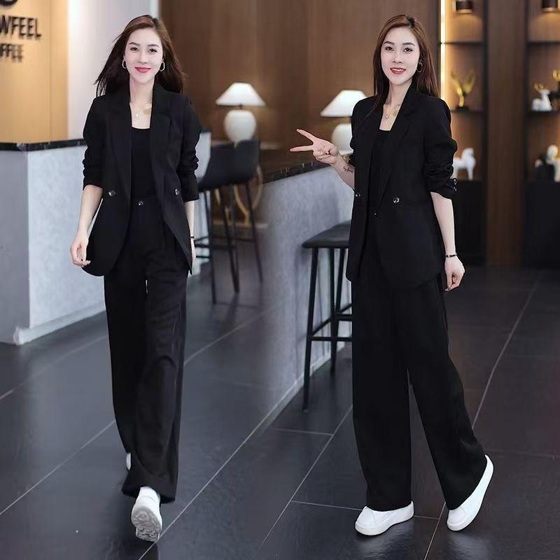 

Middle East Professional Plus Size Fashion Set Loose Wide Leg Pants Two Piece Suit Women Comfortable Casual Polyester 6XL