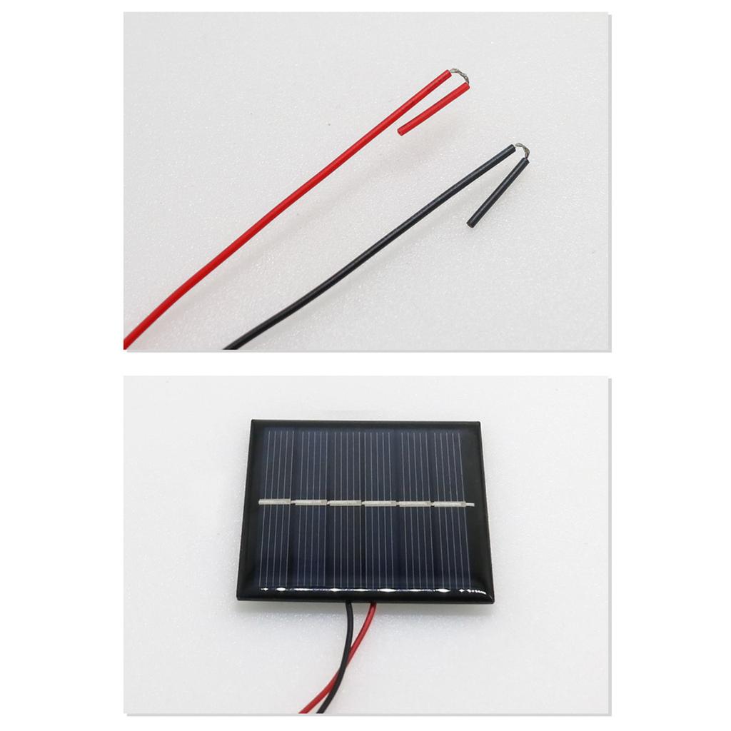 Polycrystalline Solar Panel Cells Charging Panel Solar Cell Plate Portable Solar Panel with Wire for Battery Charging
