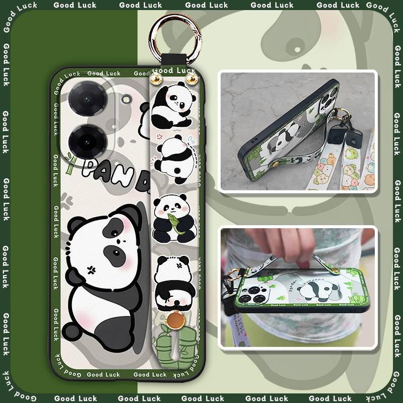 Ochronne etui na telefon z paskiem na nadgarstek dla Redmi A5 4G/Xiaomi Poco C71 4G Tylna okładka Pierścień Modny design Opaska przeciwpyłowa