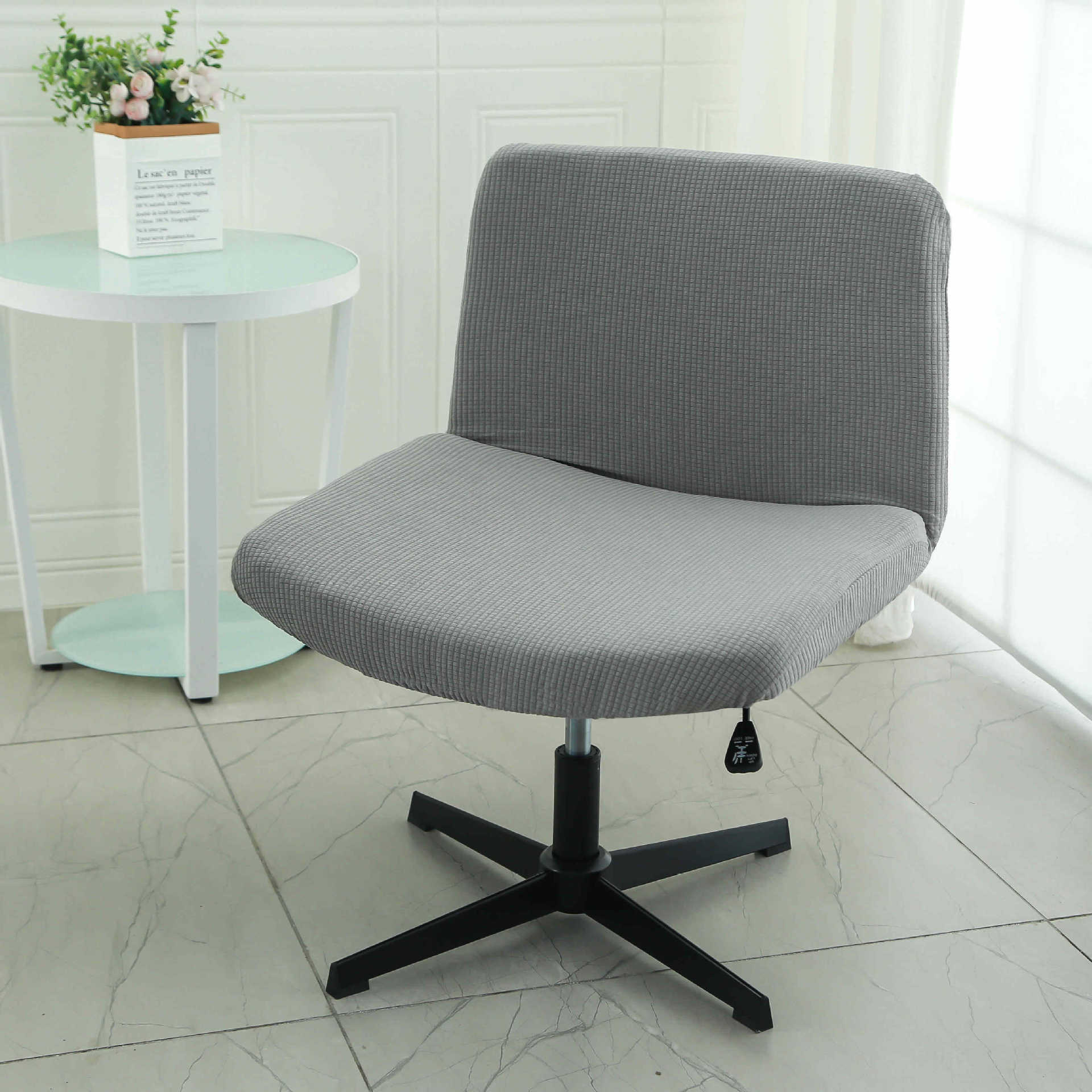 Bürogebrauch Sitzbezug Kissen Computerstuhl Kissenbezug Elastisch Verdickt Universal Zuhause Kreuzbeiniger Hockerbezug 38cm