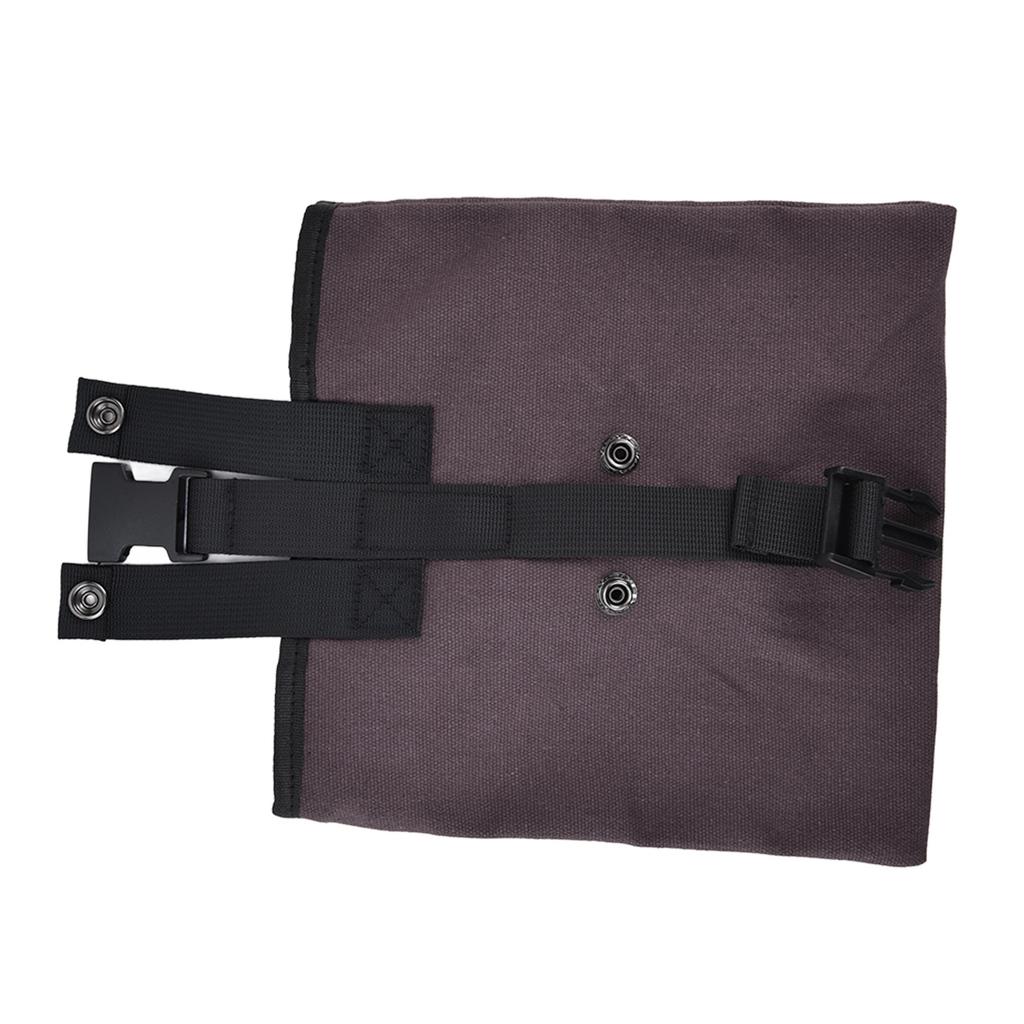 Foraging Bag Canvas Foldable Portable Thick Unique Simple Appearance Belt Fruit Picking Pouch for Outdoor CampingBrown