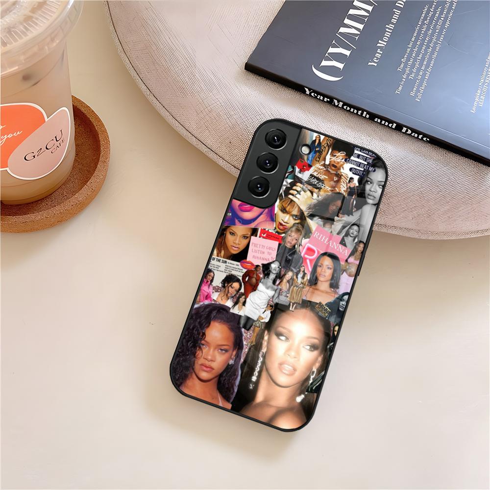 R-Rihanna Singer Phone Case Glass For Samsung Galaxy S26 S25 S23 S24 S21 S22 S20 Ultra Fe Plus A15 A14 Cover