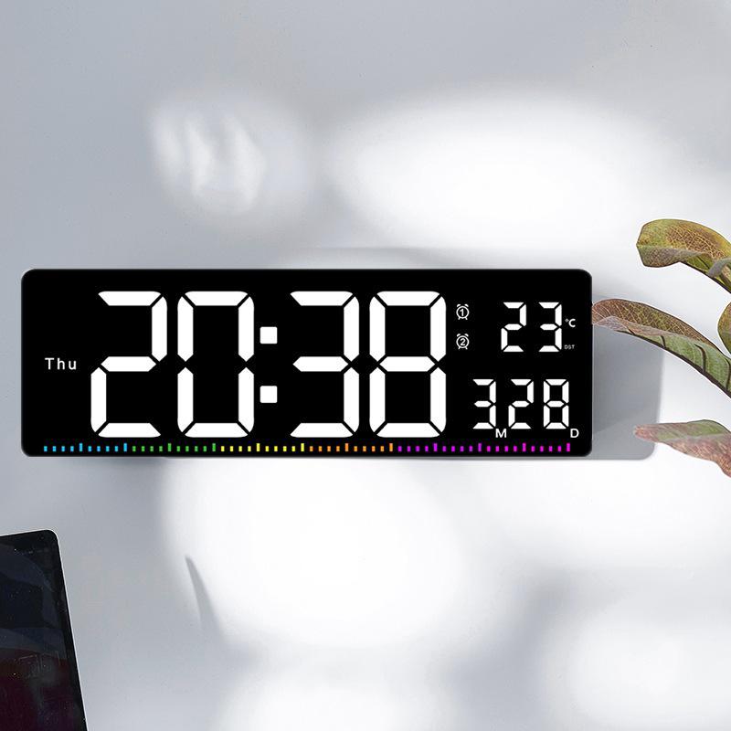 Multifunctional Large Screen Wall Clock for Living Room & Gym - Model 6663