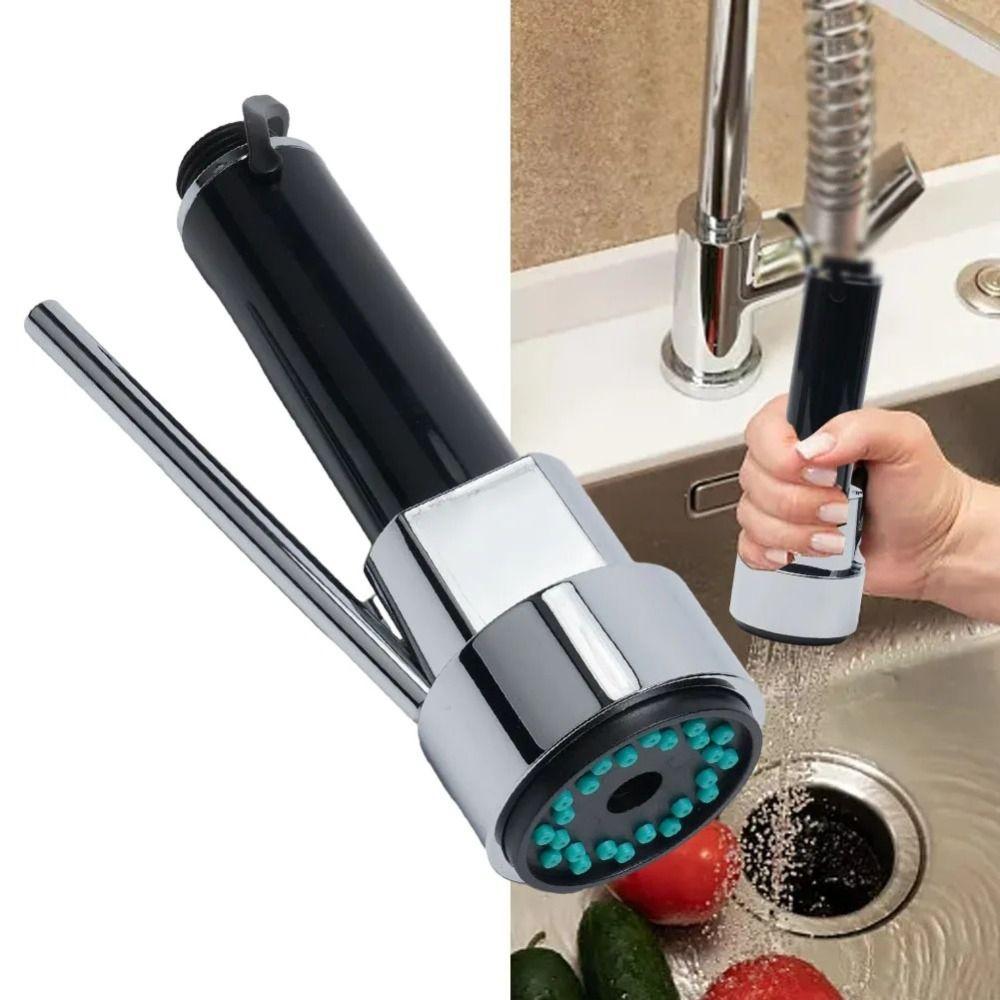 Handheld Spring Faucet Plastic Pull Out Spray Head Kitchen Faucet  Kitchen Spout Head