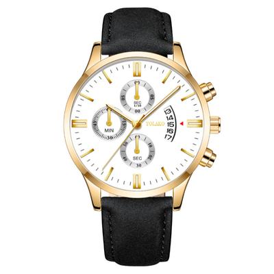 New Luxury Business Watch Date Clock Quartz Stainless Steel Men Calendar Wrist Watch