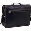 Men's Genuine Vintage Leather Messenger Shoulder Laptop Bag Briefcase Black