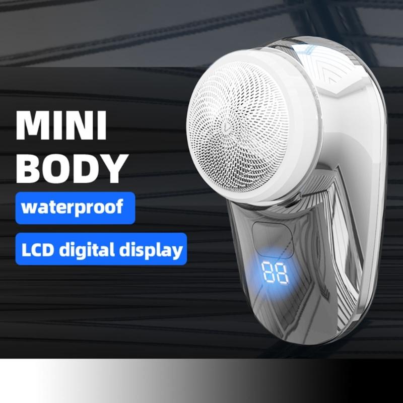 Waterproof Powerful Pocket Electric Shaver For Men Mini Travel Rechargeable Face Shaving Machine Beard Electric Razor