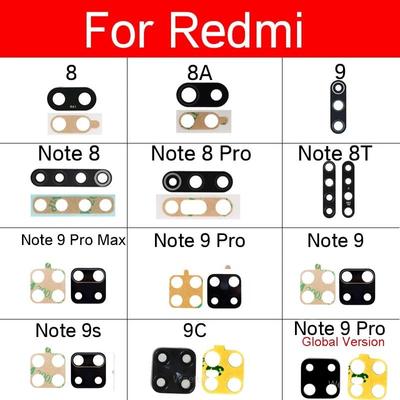 Back Camera Glass Lens Protector for Redmi Note 9s 8 8T 8 9 Pro Max 9A 9C 8A 7A With Adhesive Sticker Replacement
