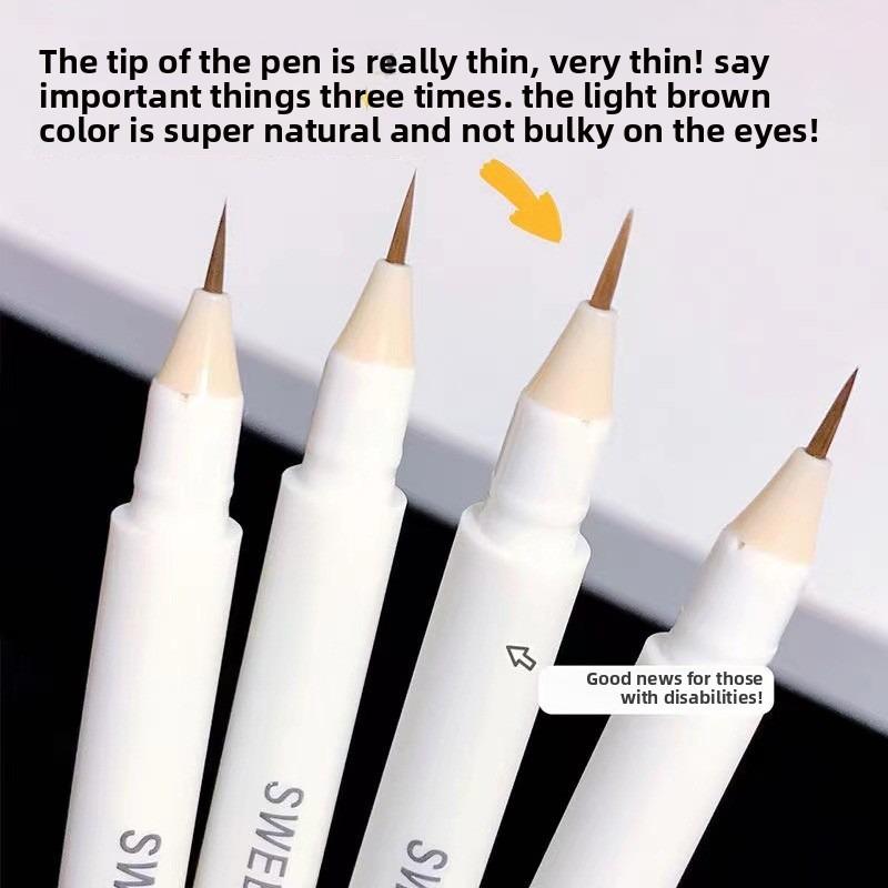 The High-gloss Brush of The Horizontal Silkworm Pen Brightens The Eyelids and Outlines Down To The Two-in-one Fine Tip